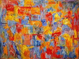 American painter Jasper Johns: 'Maps', painting on canvas, 1961 Jasper Johns: 'Maps', painting on canvas, 1961