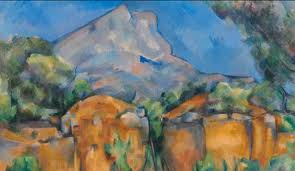 Paul Cezanne: 'Mont St. Victoire', watercolor painting on paper Paul Cezanne: 'Mont St. Victoire', watercolor