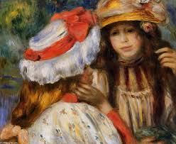 Pierre Auguste Renoir: 'Two sisters', oil painting, 1895 Pierre Auguste Renoir: 'Two sisters', oil painting, 1895