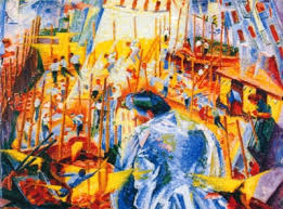 ’Noise of the Street’, painting of Boccioni, 1911