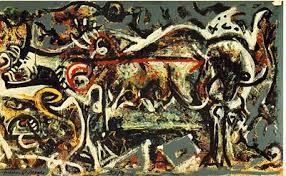 Jackson Pollock: 'The She-Wolf’; oil painting, 1943 Jackson Pollock: 'The She-Wolf’; oil painting, 1943
