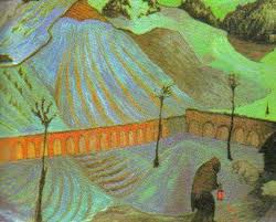 Marianne Werefkin: 'La Linterna / Woman with Lantern’; 1922 Marianne Werefkin: 'Woman with Lantern’; 1922