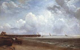 John Constable: 'Yarmouth Yetty', oil sketch, after 1823 John Constable: 'Yarmouth Yetty', oil sketch, after 1823