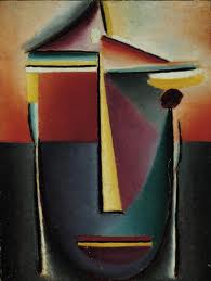 Jawlensky: 'Abstract Head - Life and Death', oil on cardboard, 1923 Jawlensky: 'Abstract Head - Life and Death', oil on cardboard, 1923