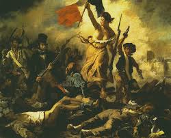 Eugene Delacroix 'Liberty leading the people', oil painting, 1830 Eugene Delacroix 'Liberty leading the people', oil painting on canvas