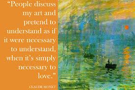 click for artist quotes of Claude Monet